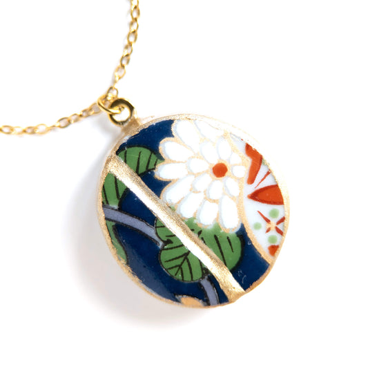 Ware Kintsugi Necklace - Blue White