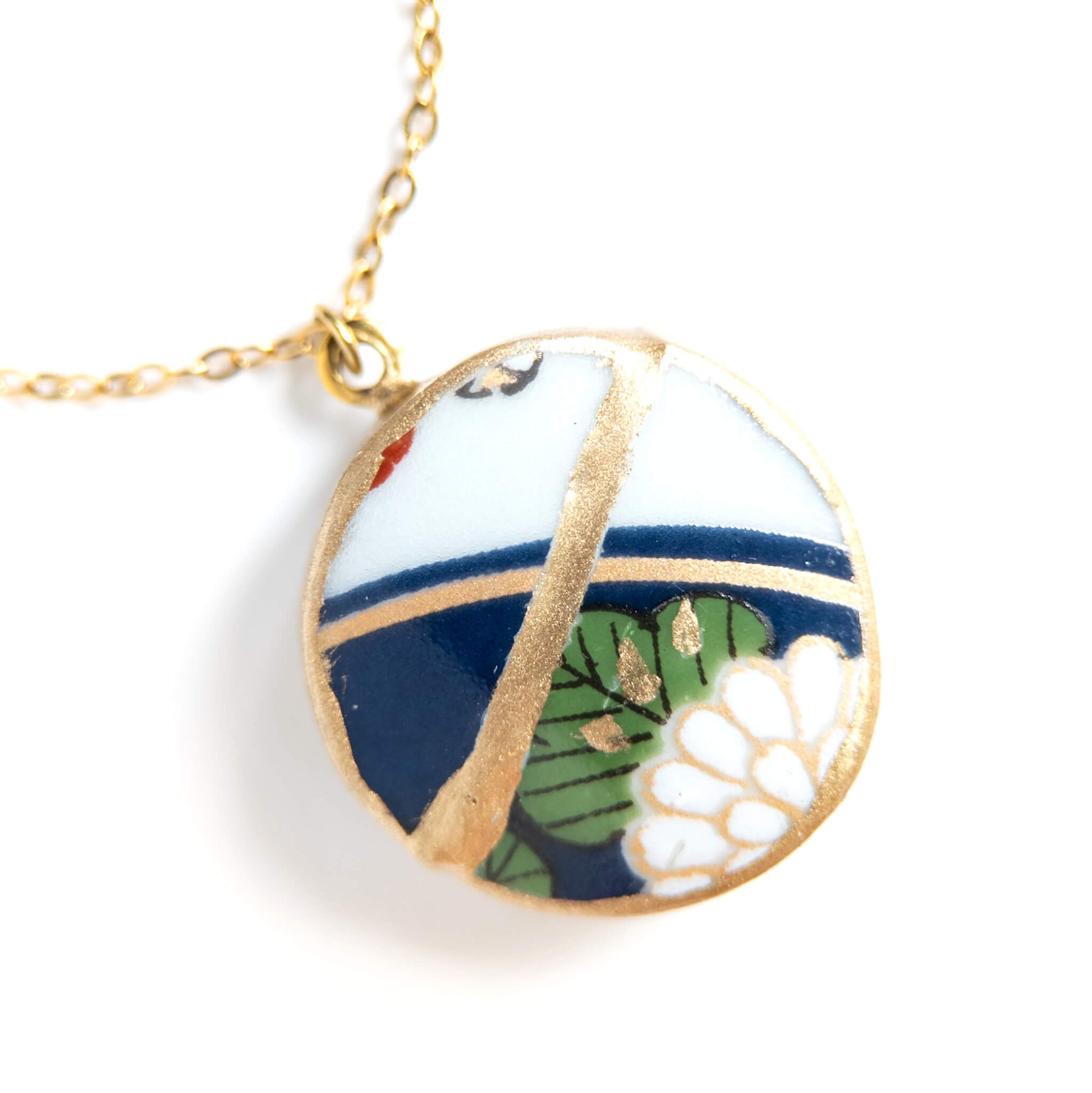 Ware Kintsugi Necklace - Blue White