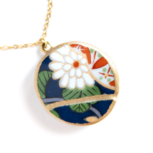 Ware Kintsugi Necklace - Blue White