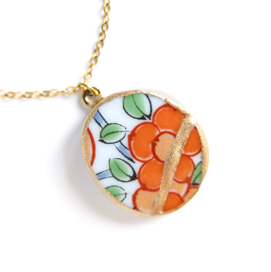 Ware Kintsugi Necklace - Orange White