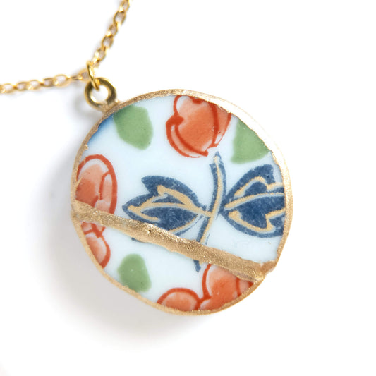 Ware Kintsugi Necklace - Blue Red