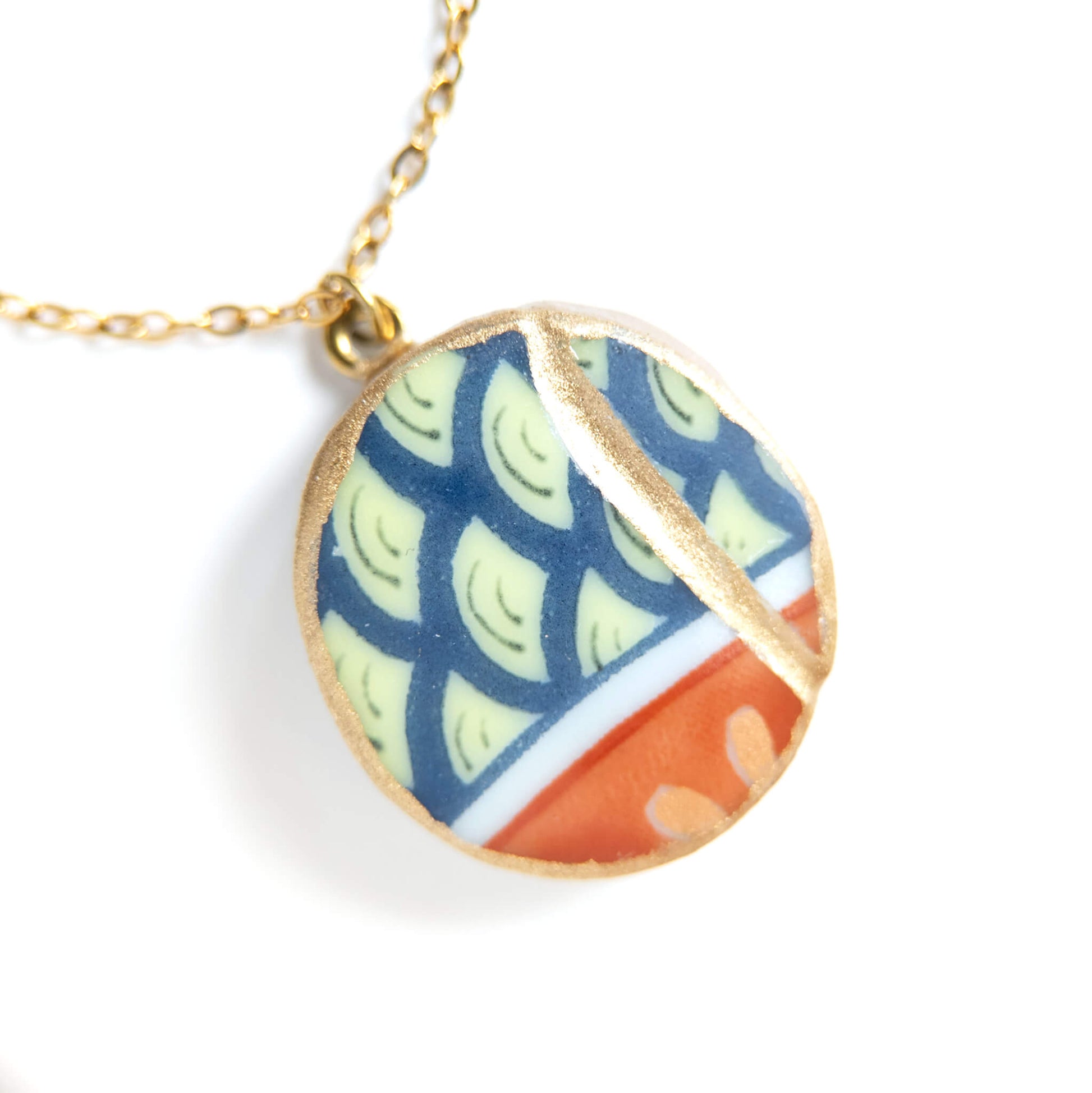 Ware Kintsugi Necklace - Blue Red