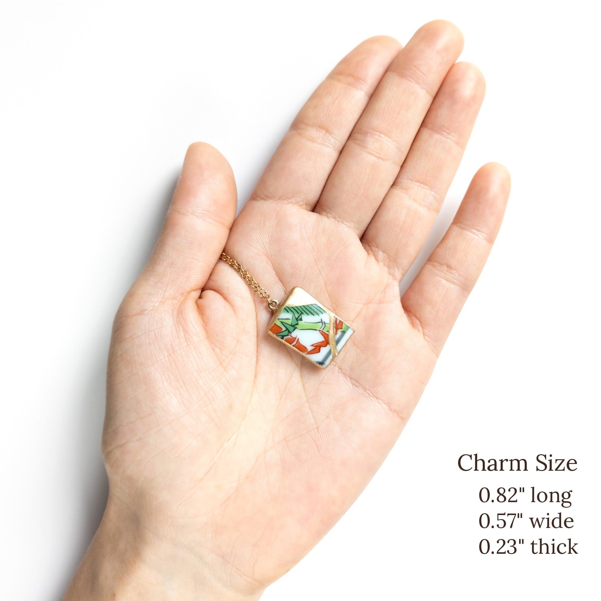Ware Kintsugi Necklace - White Green