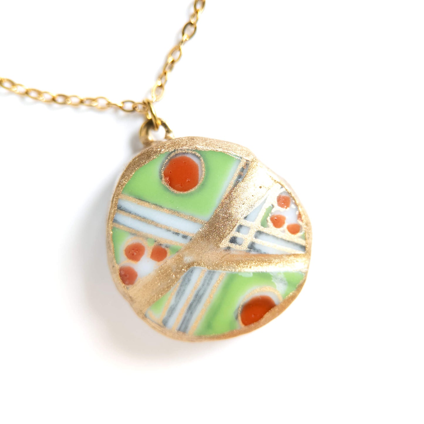 Ware Kintsugi Necklace - Green