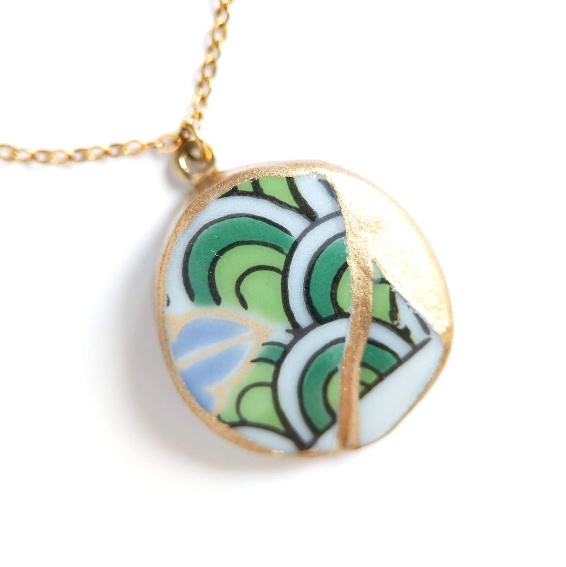 Ware Kintsugi Necklace - Green
