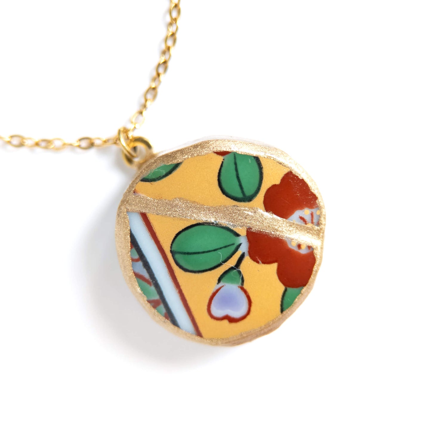 Ware Kintsugi Necklace - Yellow Red