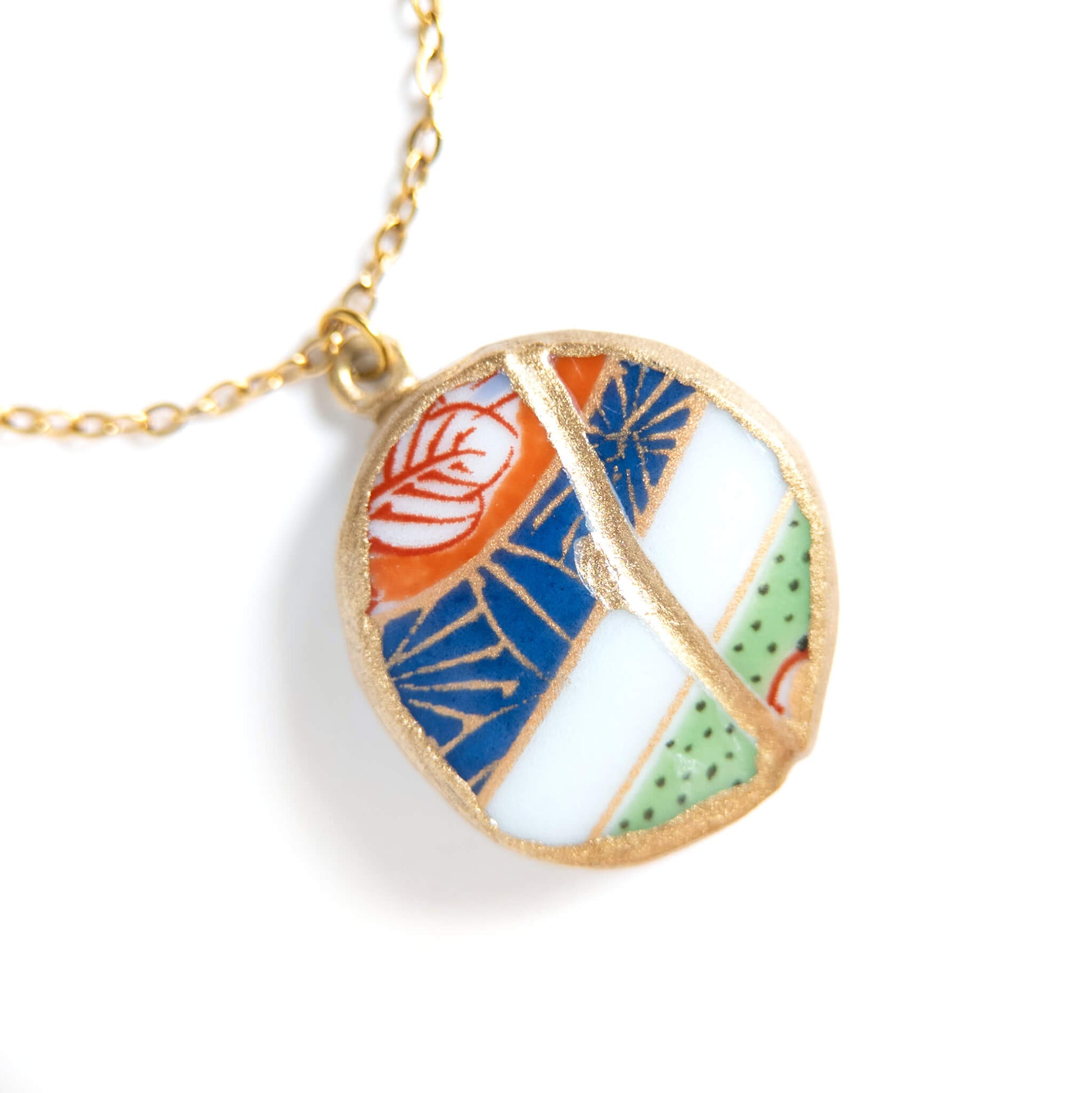 Ware Kintsugi Necklace - Blue White