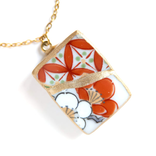 Yobitsugi Kintsugi Necklace - Red White