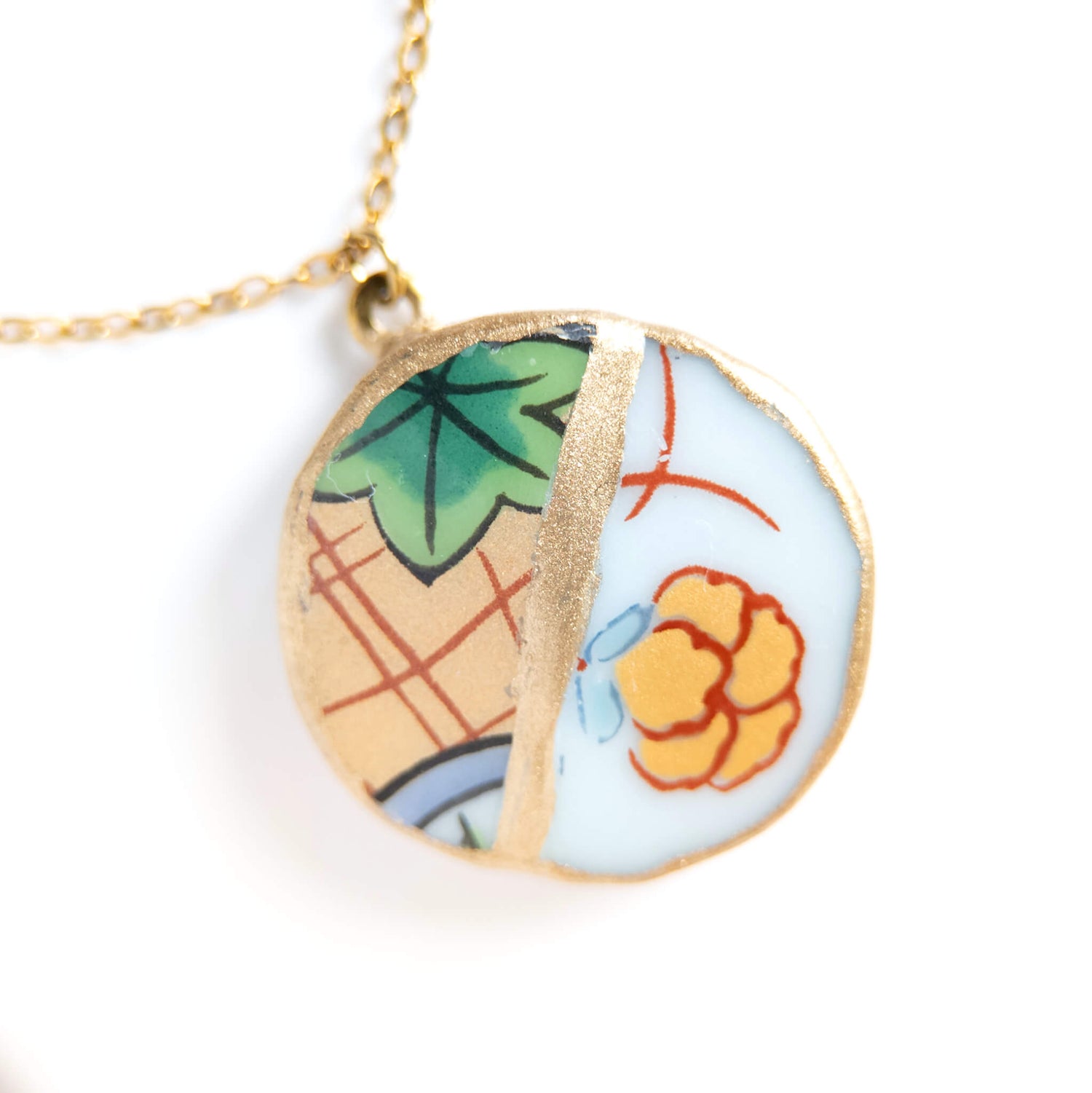 Yobitsugi Kintsugi Necklace - Yellow White