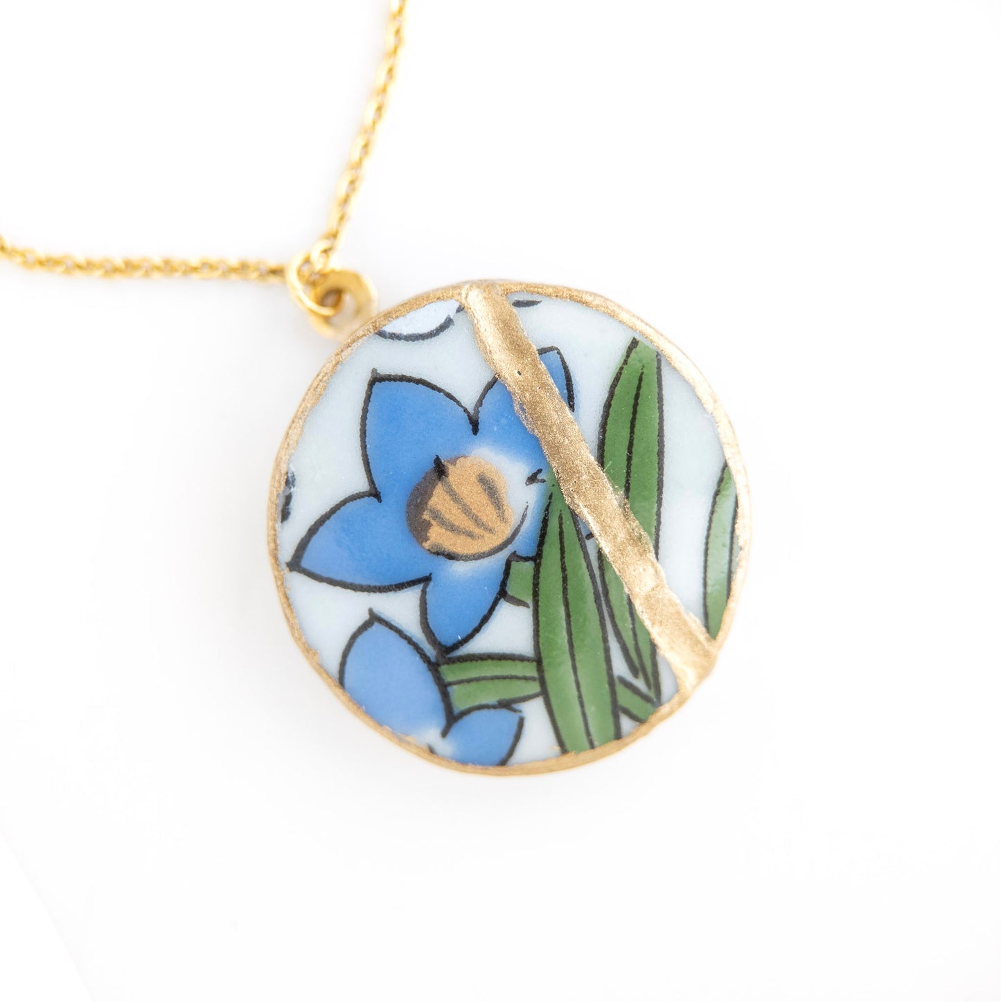 Ware Kintsugi Necklace - Blue Green