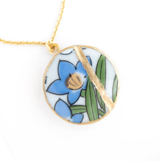 Ware Kintsugi Necklace - Blue Green