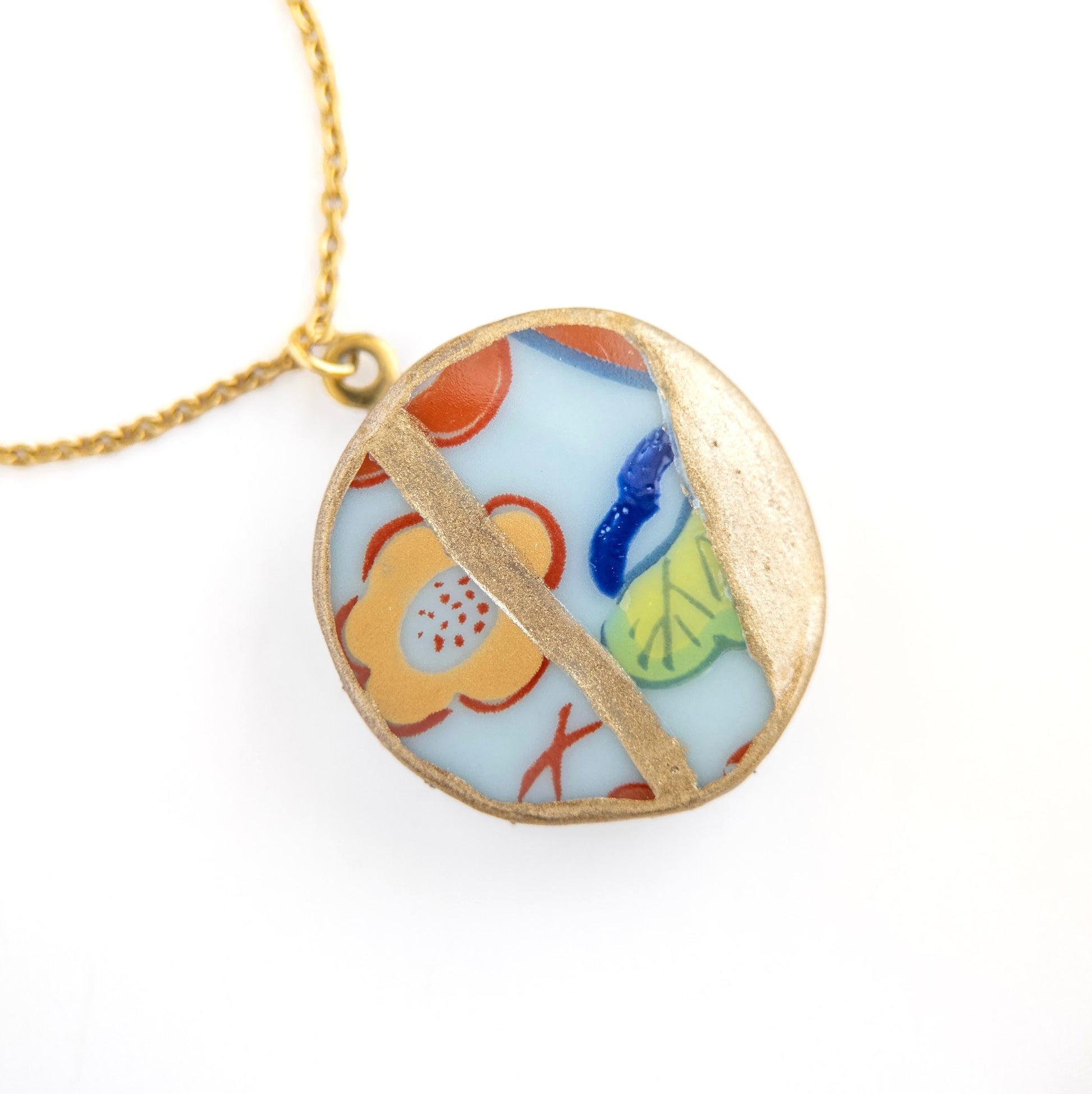 Ware Kintsugi Necklace - White Yellow