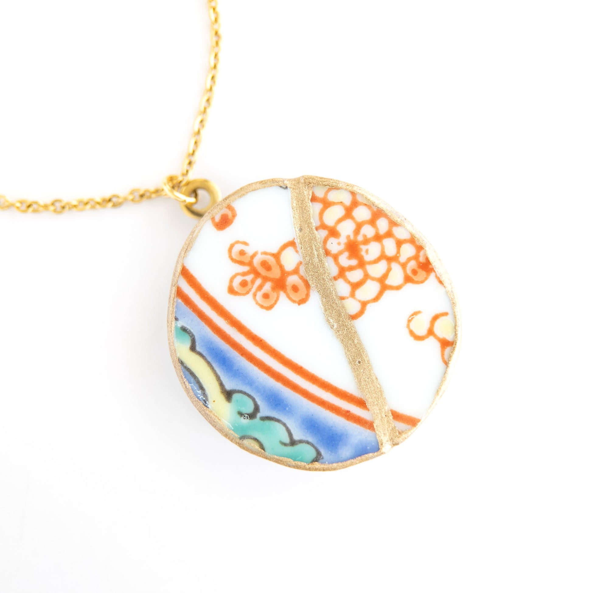 Ware Kintsugi Necklace - Blue Pink