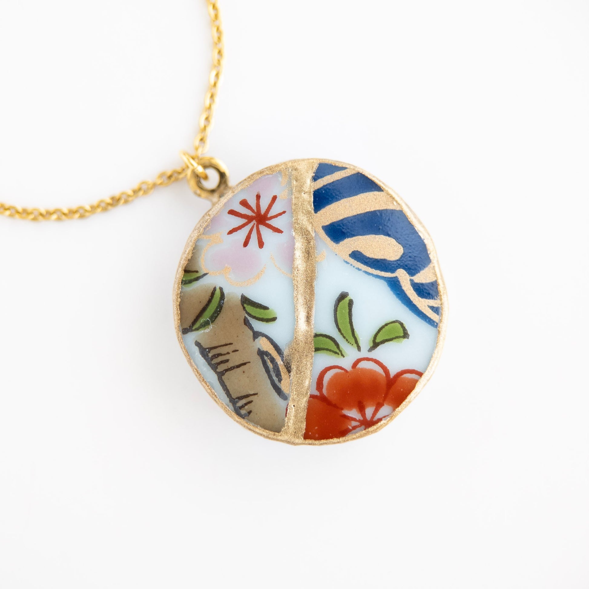 Ware Kintsugi Necklace - Blue Pink