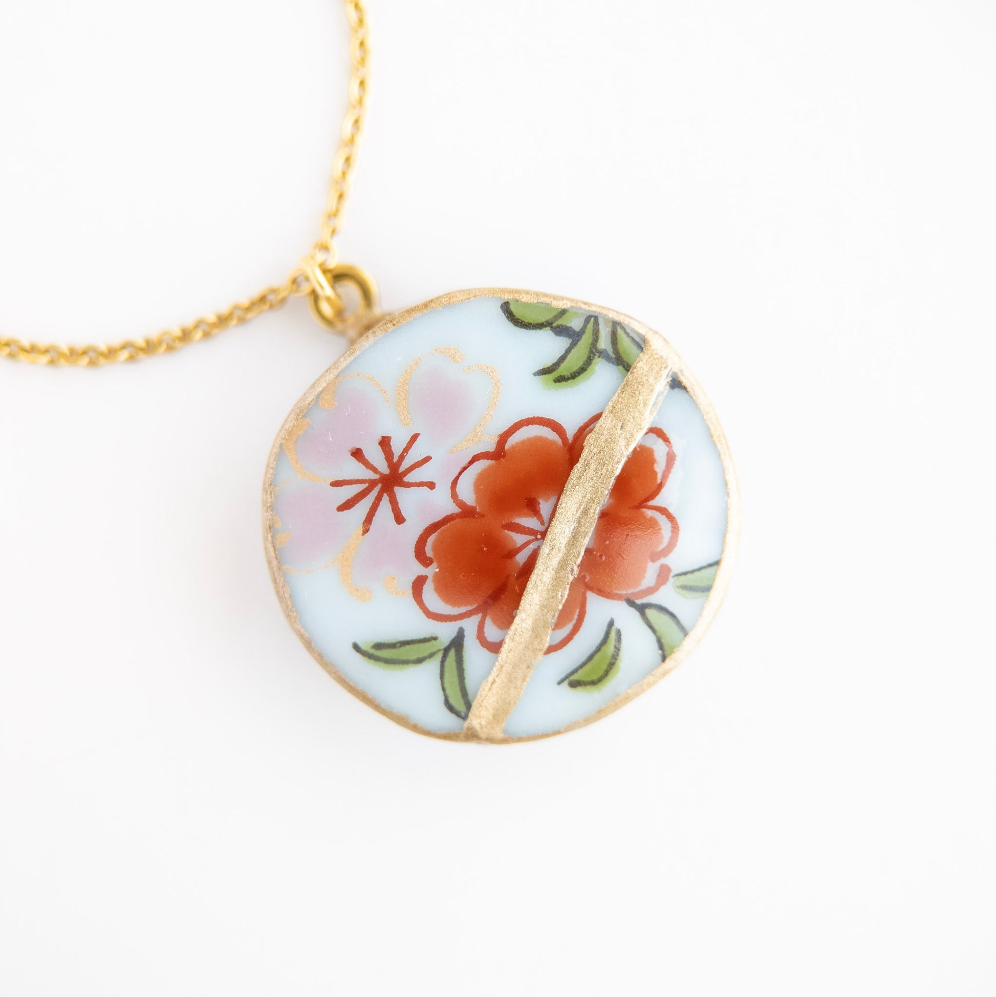 Ware Kintsugi Necklace - Pink Red