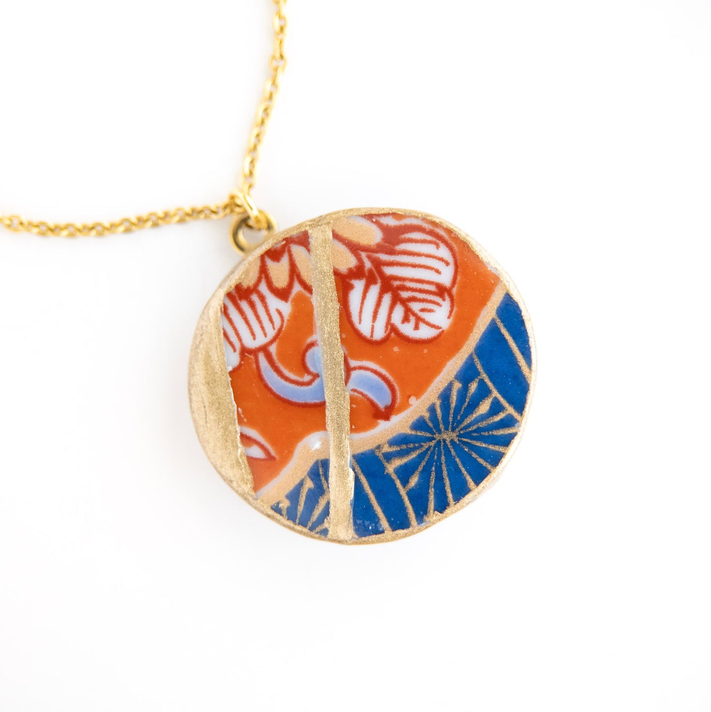 Ware Kintsugi Necklace - Blue Orange