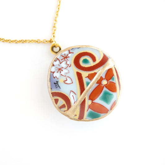 Ware Kintsugi Necklace - Red Green