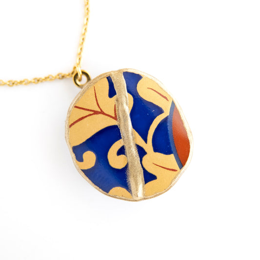 Ware Kintsugi Necklace - Blue Yellow