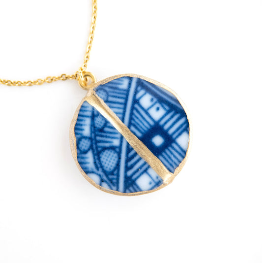 Ware Kintsugi Necklace - Blue