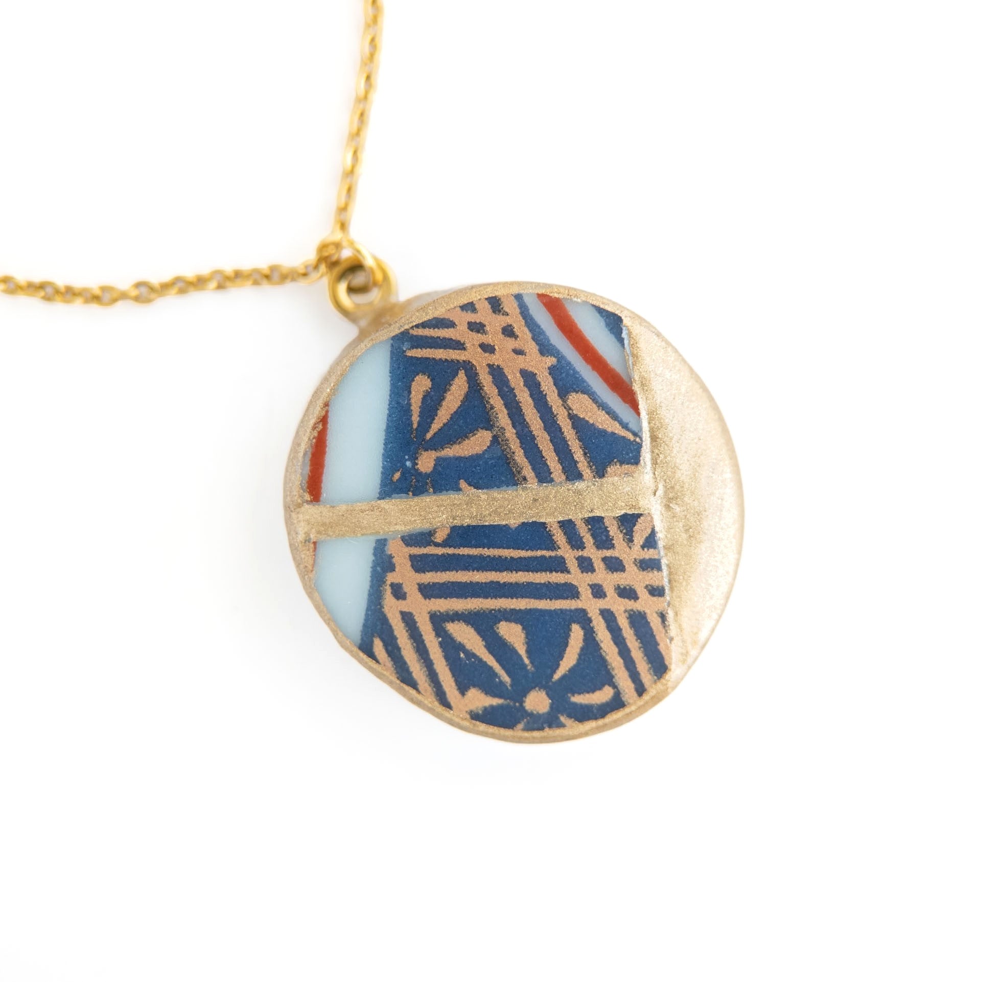 Ware Kintsugi Necklace - Blue