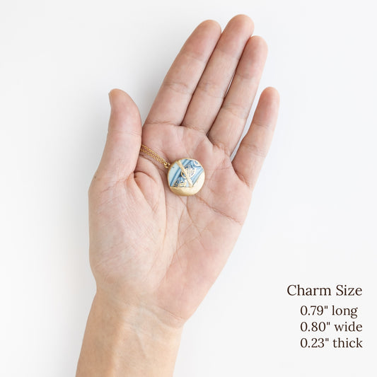 Ware Kintsugi Necklace - Blue White