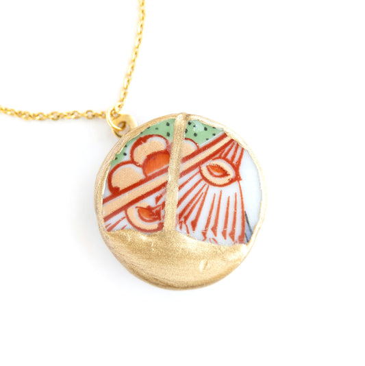 Ware Kintsugi Necklace - Green Yellow