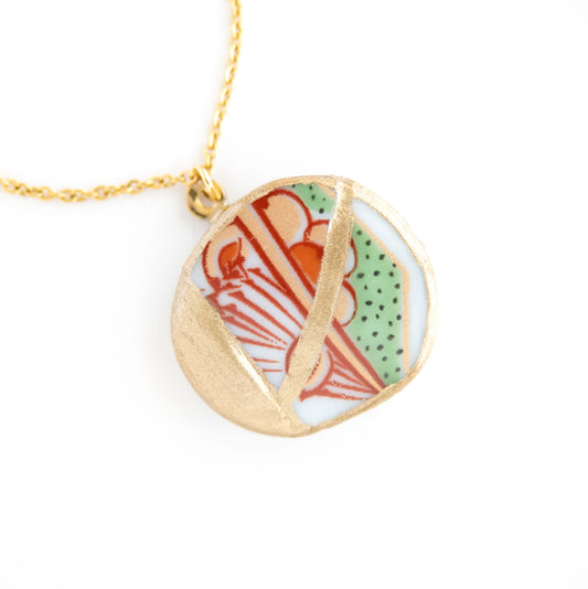 Ware Kintsugi Necklace - Green Yellow