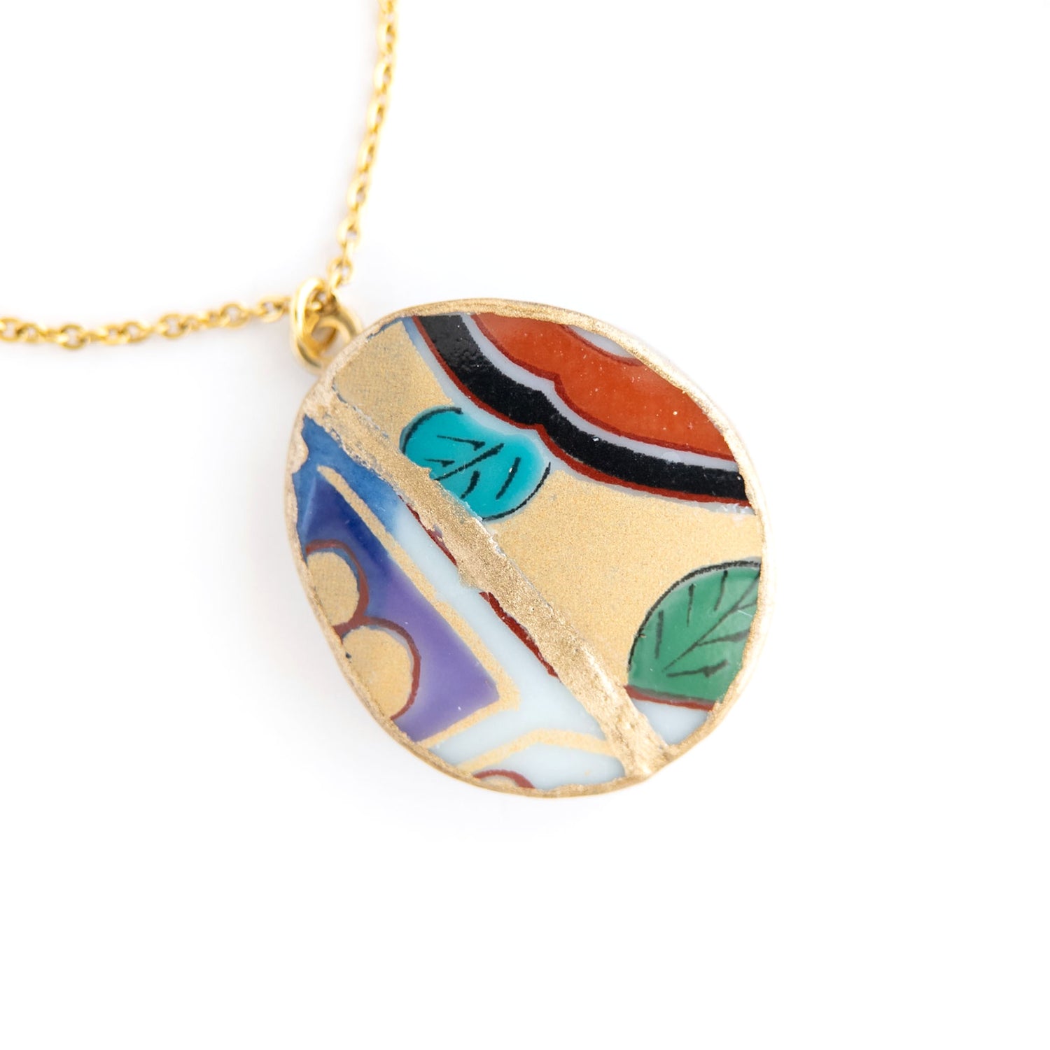 Ware Kintsugi Necklace - Yellow Red