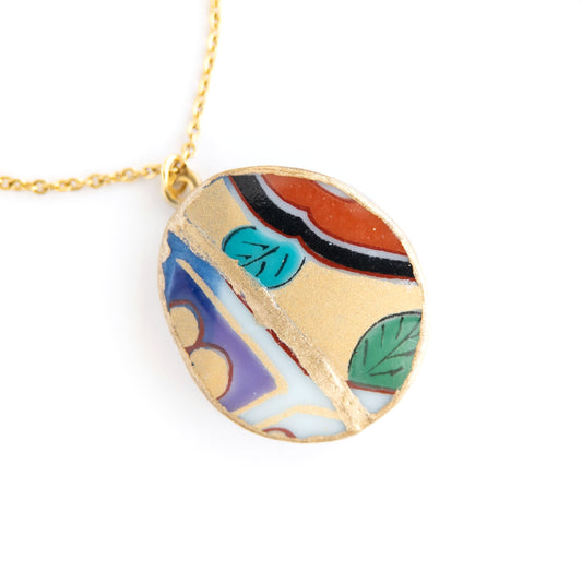 Ware Kintsugi Necklace - Yellow Red