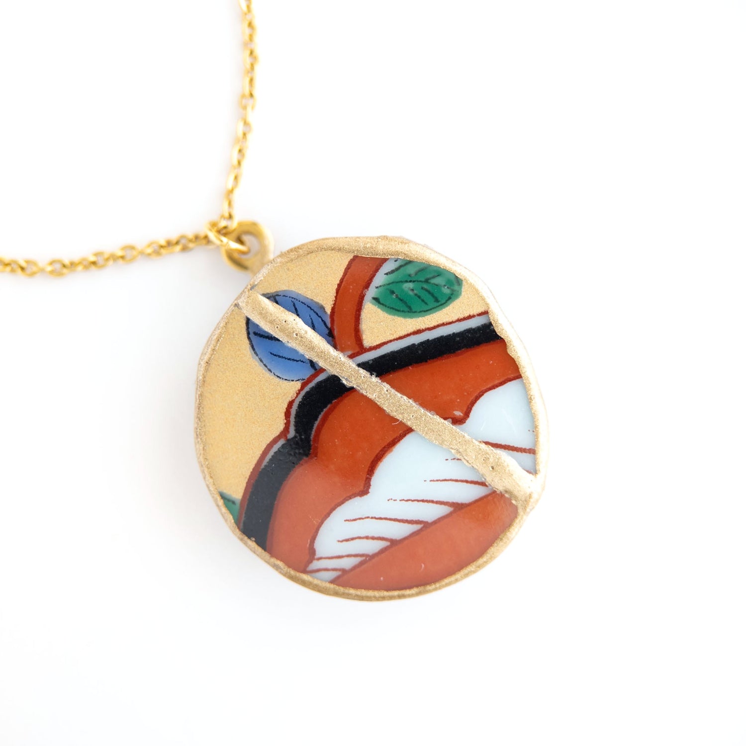 Ware Kintsugi Necklace - Yellow Red