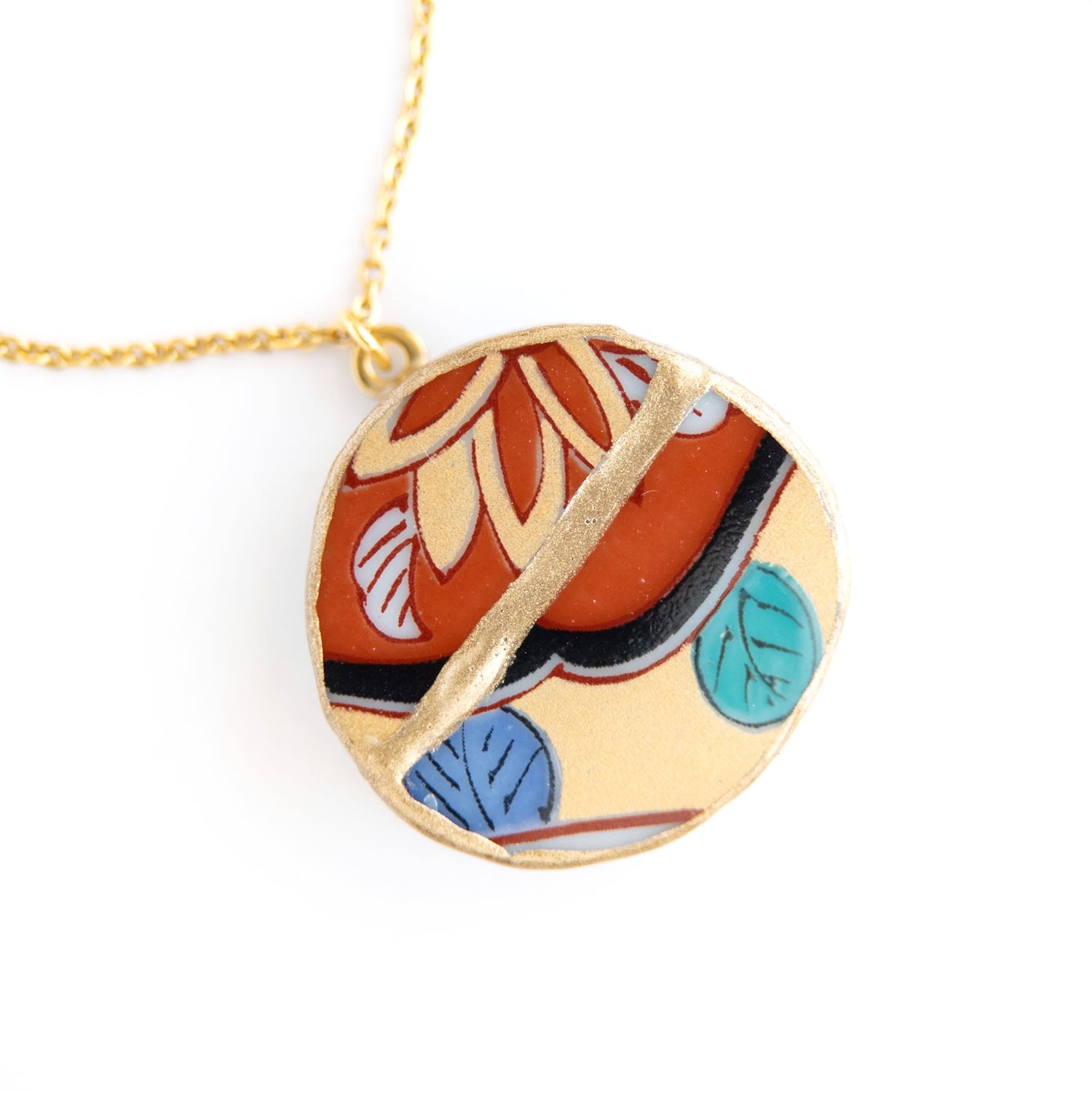 Ware Kintsugi Necklace - Yellow Red