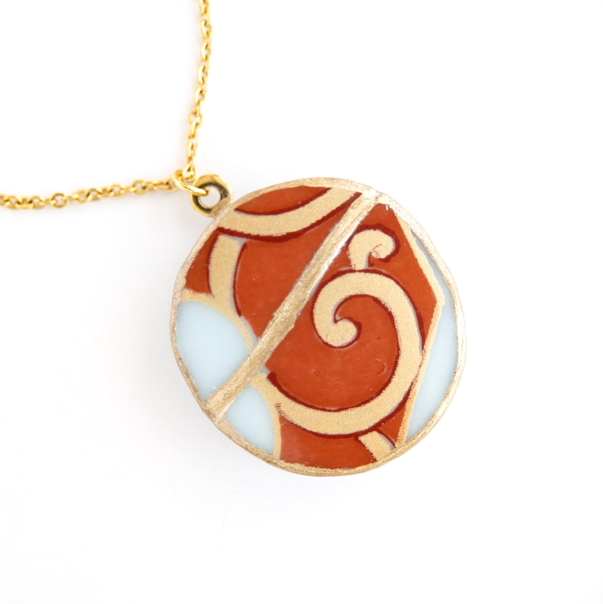 Ware Kintsugi Necklace - Red
