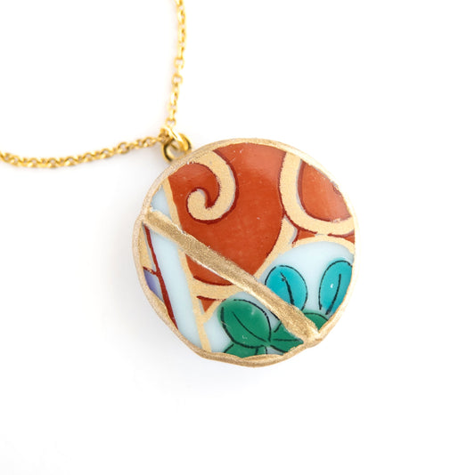 Ware Kintsugi Necklace - Red Green