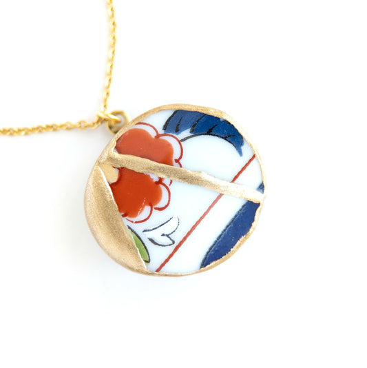 Ware Kintsugi Necklace - Red Blue
