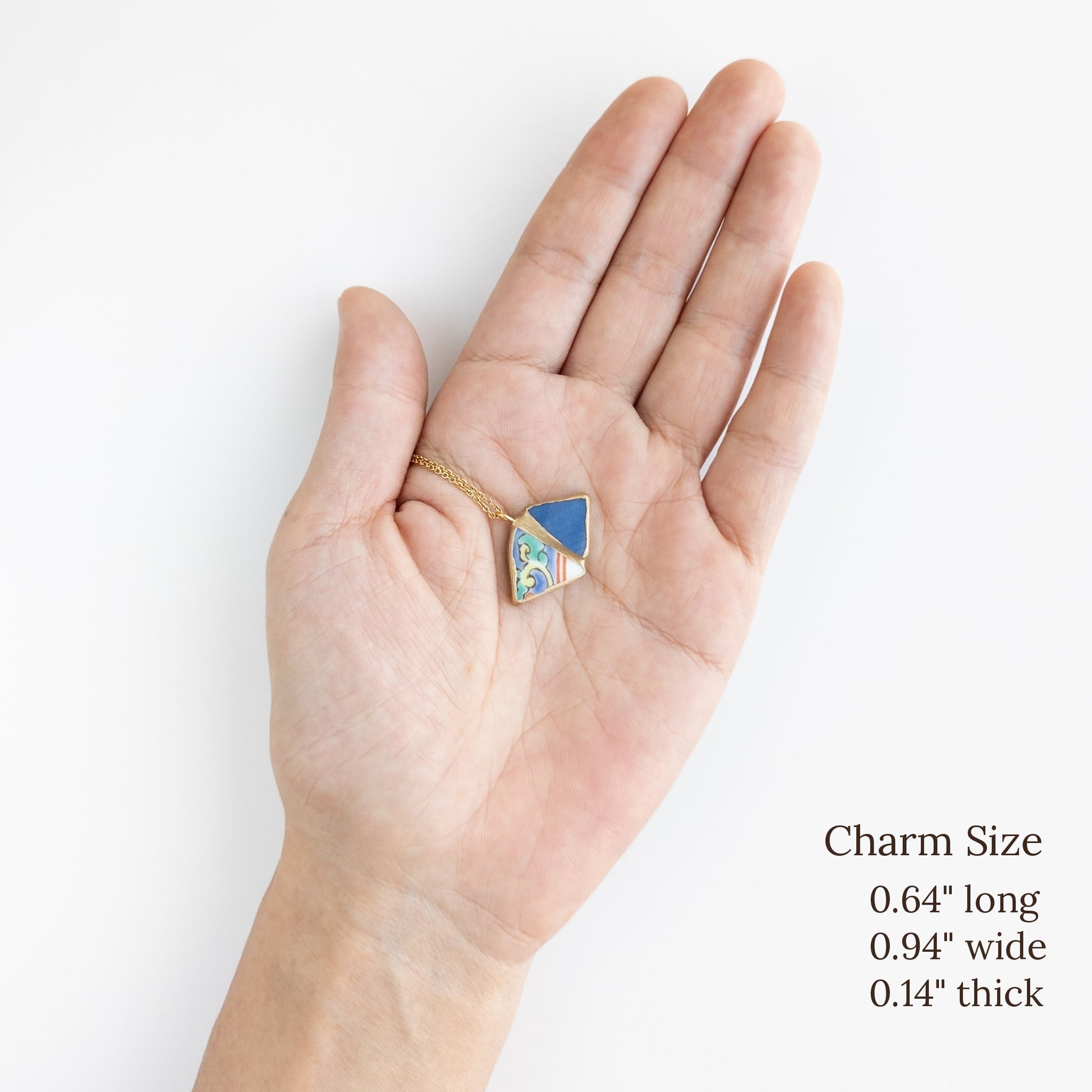 Yobitsugi Kintsugi Necklace - Blue