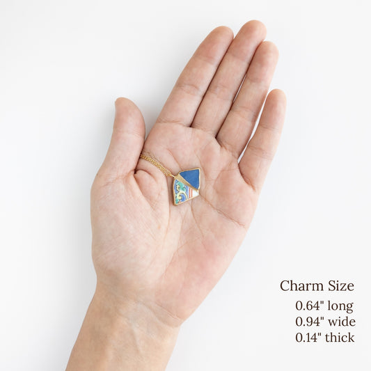 Yobitsugi Kintsugi Necklace - Blue