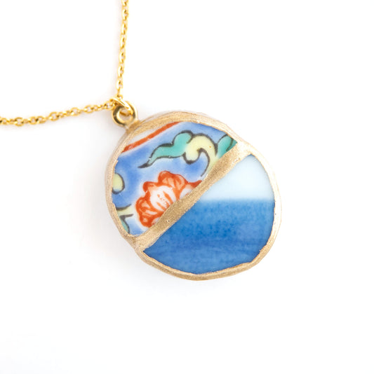 Yobitsugi Kintsugi Necklace - Blue
