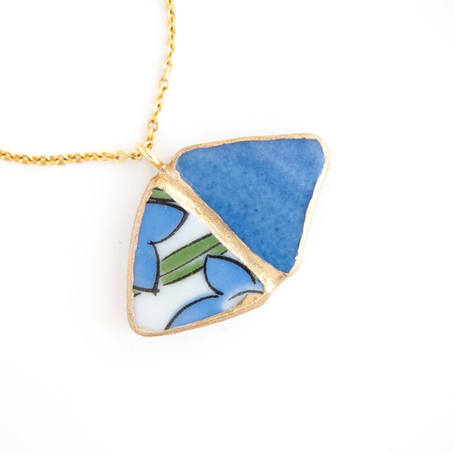 Yobitsugi Kintsugi Necklace - Blue