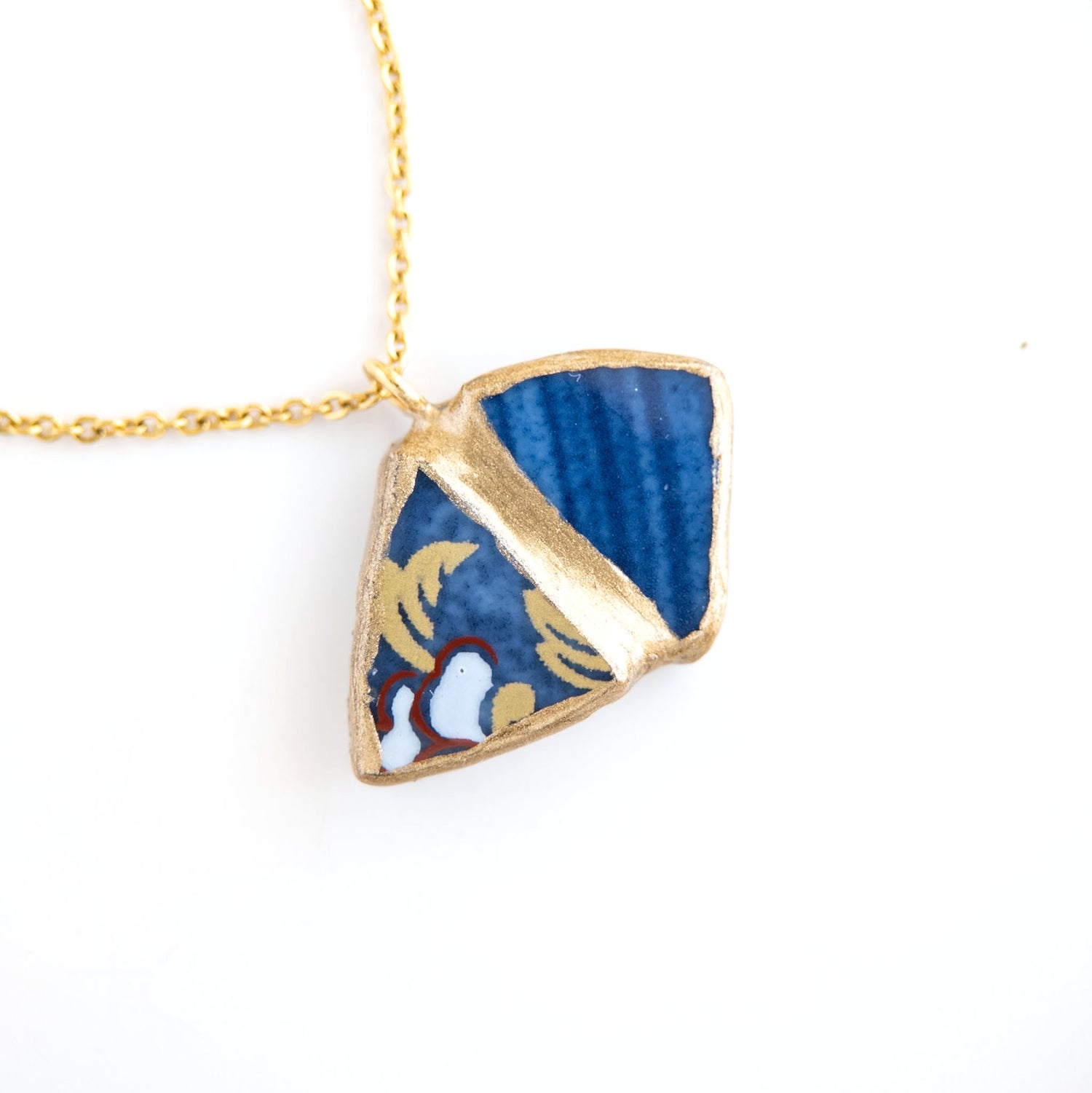 Yobitsugi Kintsugi Necklace - Blue
