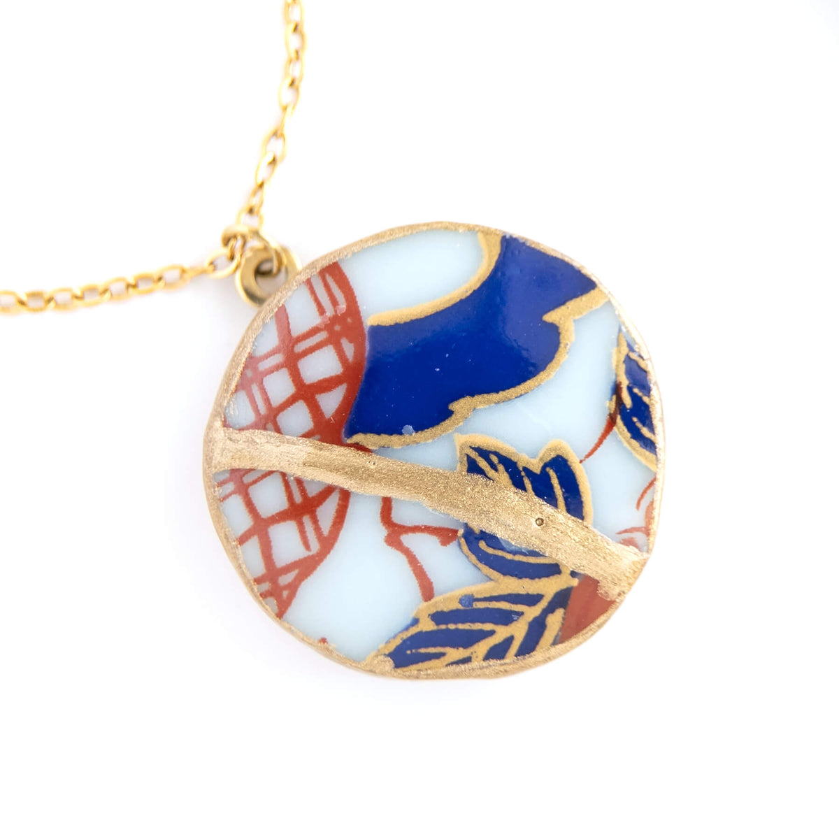 Ware Kintsugi Necklace - Blue White