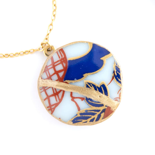 Ware Kintsugi Necklace - Blue White