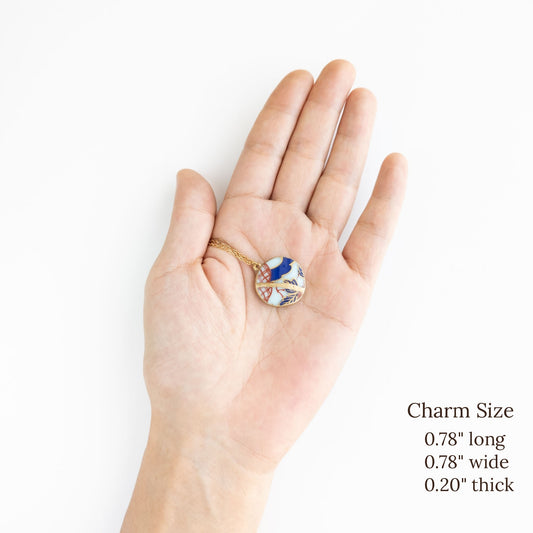 Ware Kintsugi Necklace - Blue White