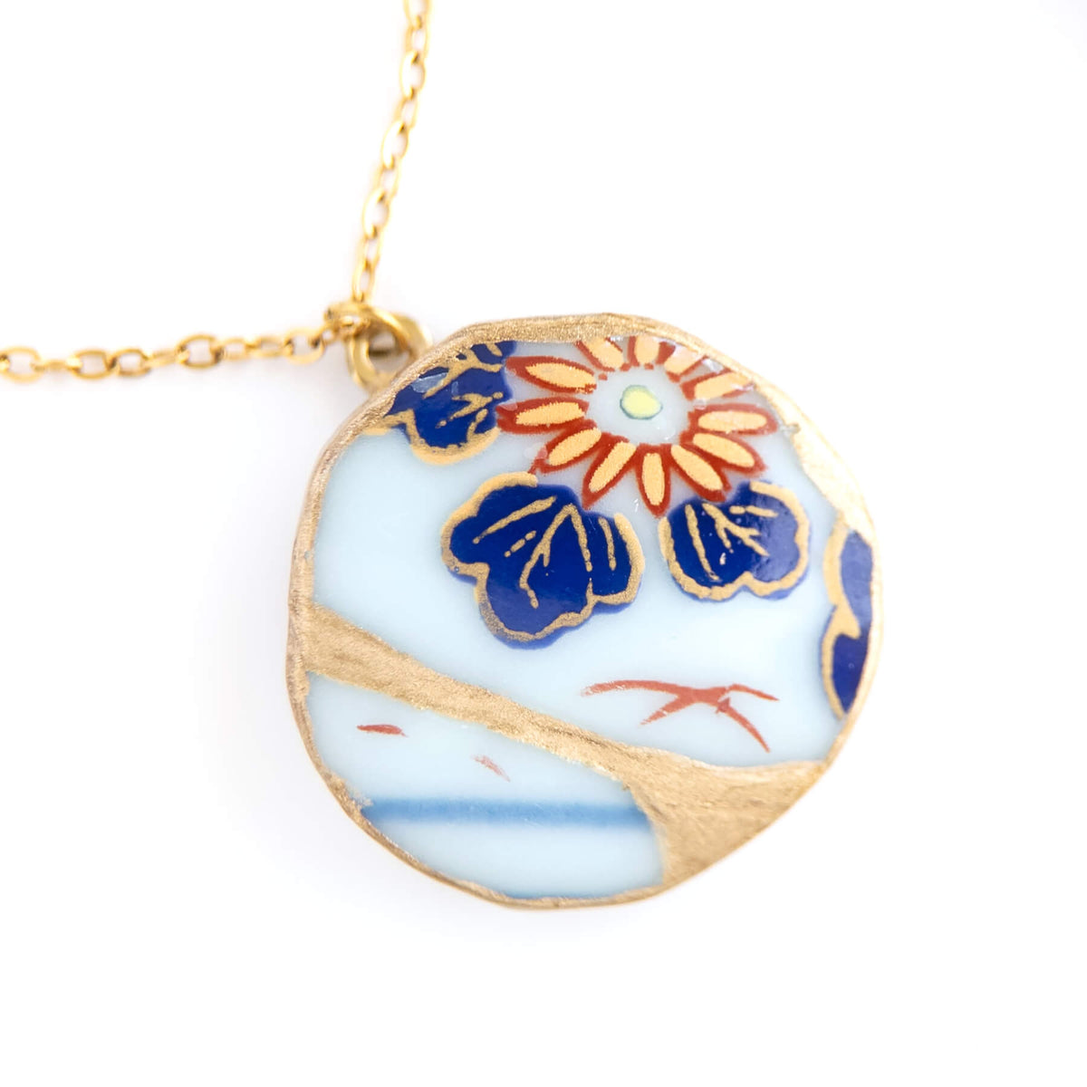 Ware Kintsugi Necklace - Blue White