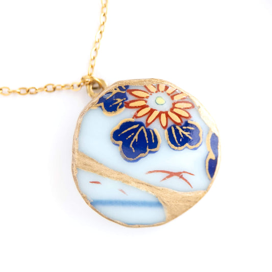 Ware Kintsugi Necklace - Blue White