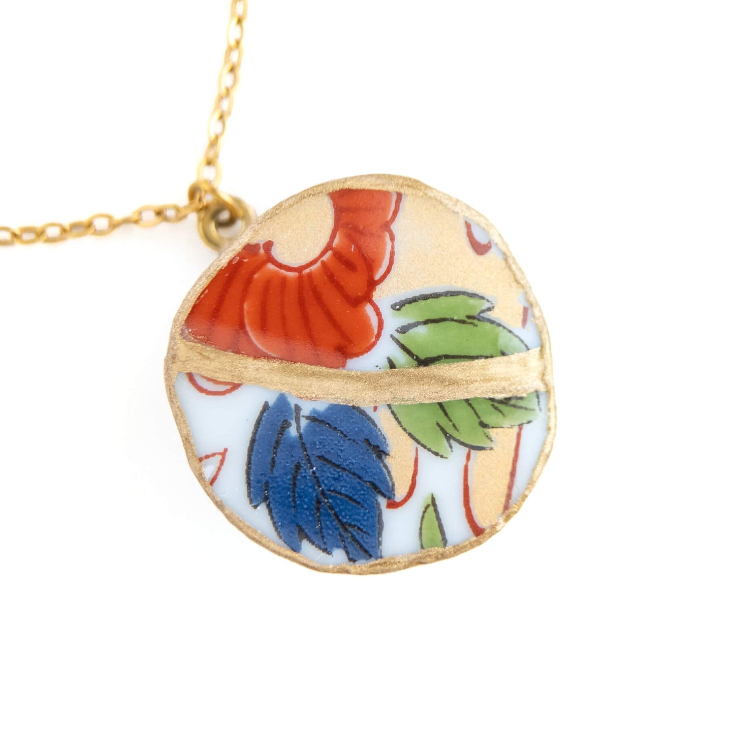 Ware Kintsugi Necklace - Red Blue