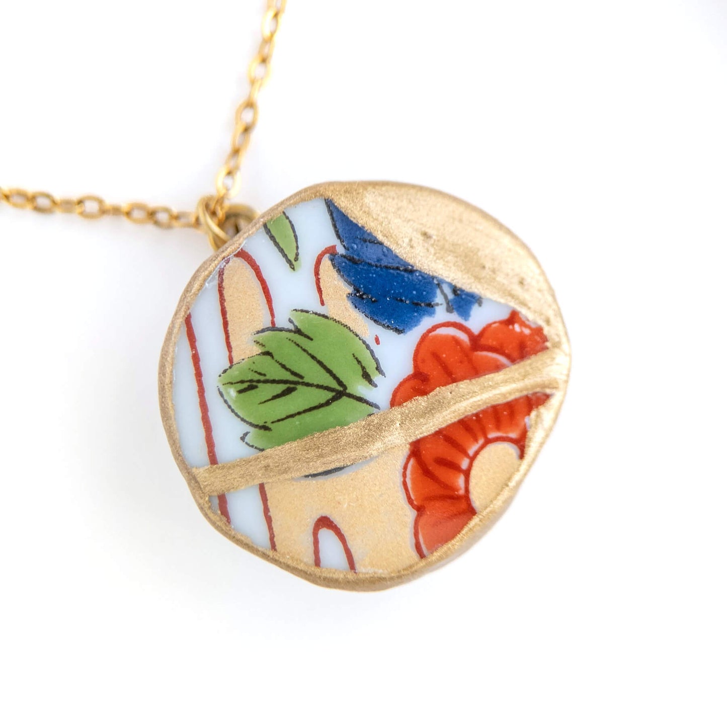 Ware Kintsugi Necklace - Red Blue