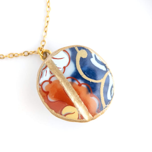 Ware Kintsugi Necklace - Blue Red