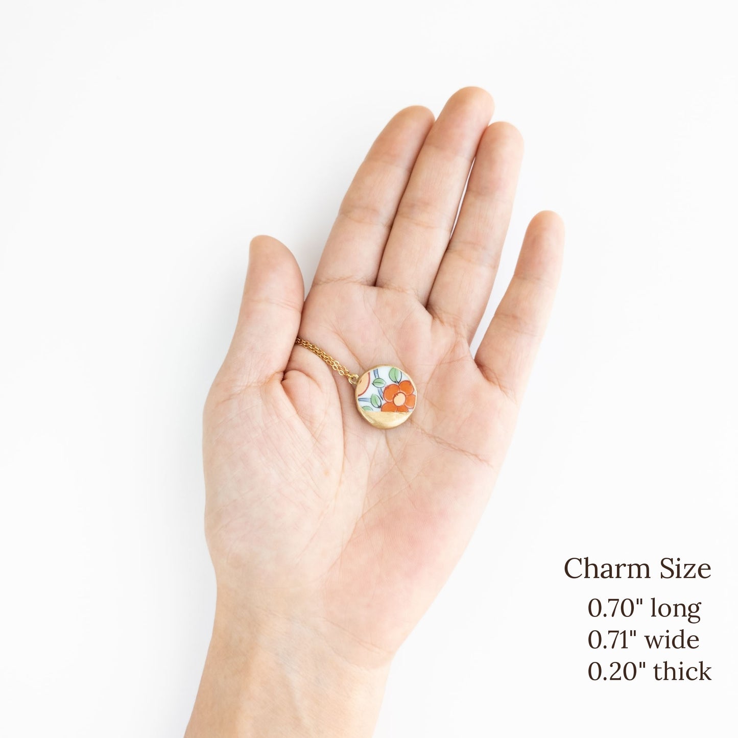 Kake Kintsugi Necklace - Orange Green