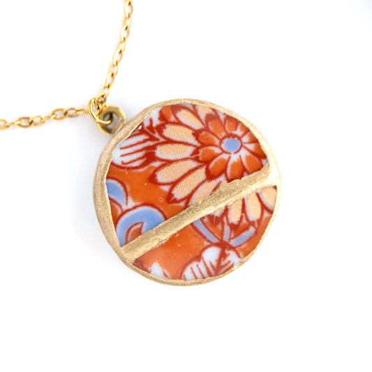 Ware Kintsugi Necklace - Orange