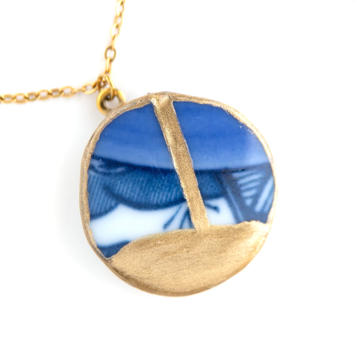 Ware Kintsugi Necklace - Blue